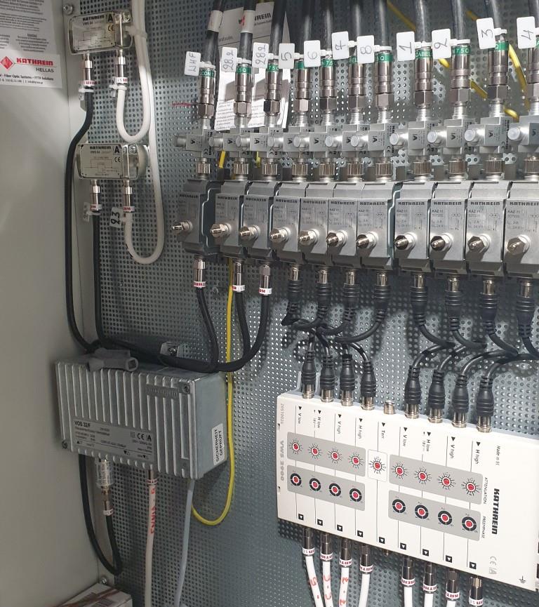 satellite and terrestrial equipment for tv systems